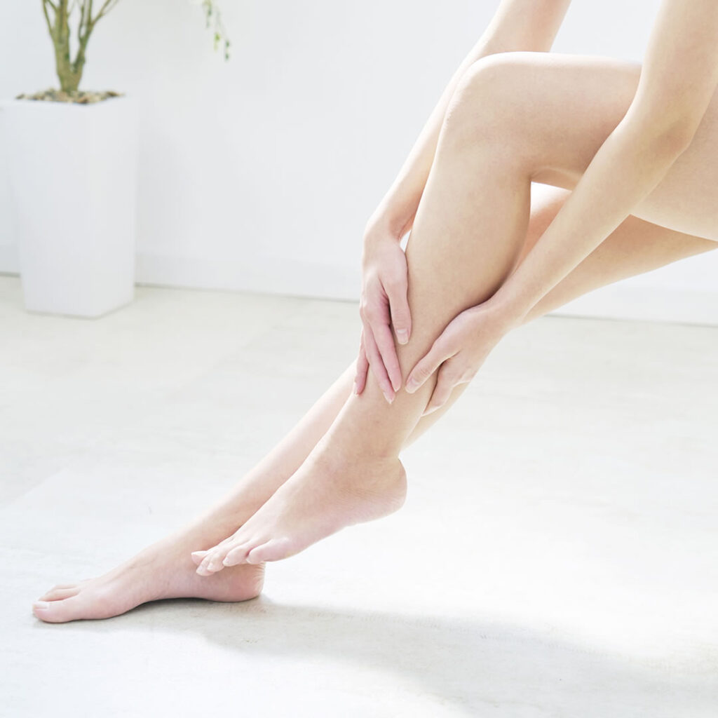 ふくらはぎボトックスを受けた女性